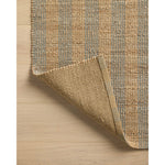 Featuring Chris Loves Julia x Loloi Judy Natural / Sky Rug by Loloi at Amethyst Home. Hand Woven76% Jute l 24% CottonJUD-04 Natural / SkyPile Height: 0.5". Amethyst Home provides interior design, new home construction design consulting, vintage area rugs, and lighting in the Austin metro area.