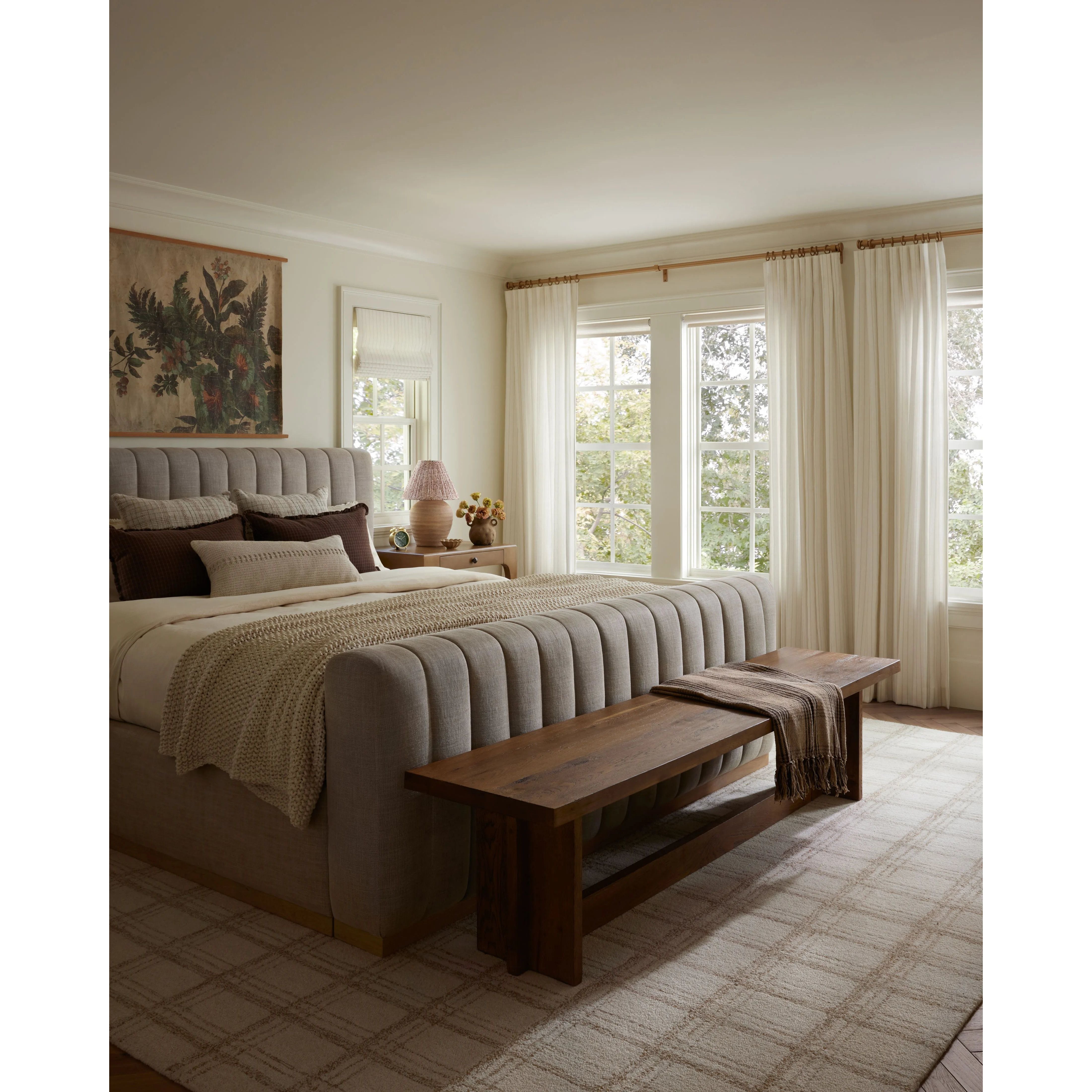 Featuring Chris Loves Julia x Loloi Polly Cream / Sand Rug by Loloi at Amethyst Home. Hand-tufted of wool and jute pile, the Polly collection for Chris Loves Julia x Loloi brings a fresh take on modern yet classic designs. With striking gridded designs toned down by a neutral color palette, Polly is a timeless choice for any room. Polly is also GoodWeave. Amethyst Home provides interior design, new home construction design consulting, vintage area rugs, and lighting in the Laguna Beach metro area.