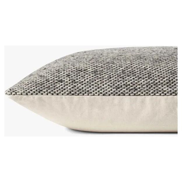 Featuring Claudette Charcoal / Grey Pillow by Loloi at Amethyst Home. This pillow was curated to celebrate a wabi sabi, handmade design aesthetic.
Edge Treatment: Knife EdgeBack Color: Beige. Amethyst Home provides interior design, new home construction design consulting, vintage area rugs, and lighting in the Salt Lake City metro area.