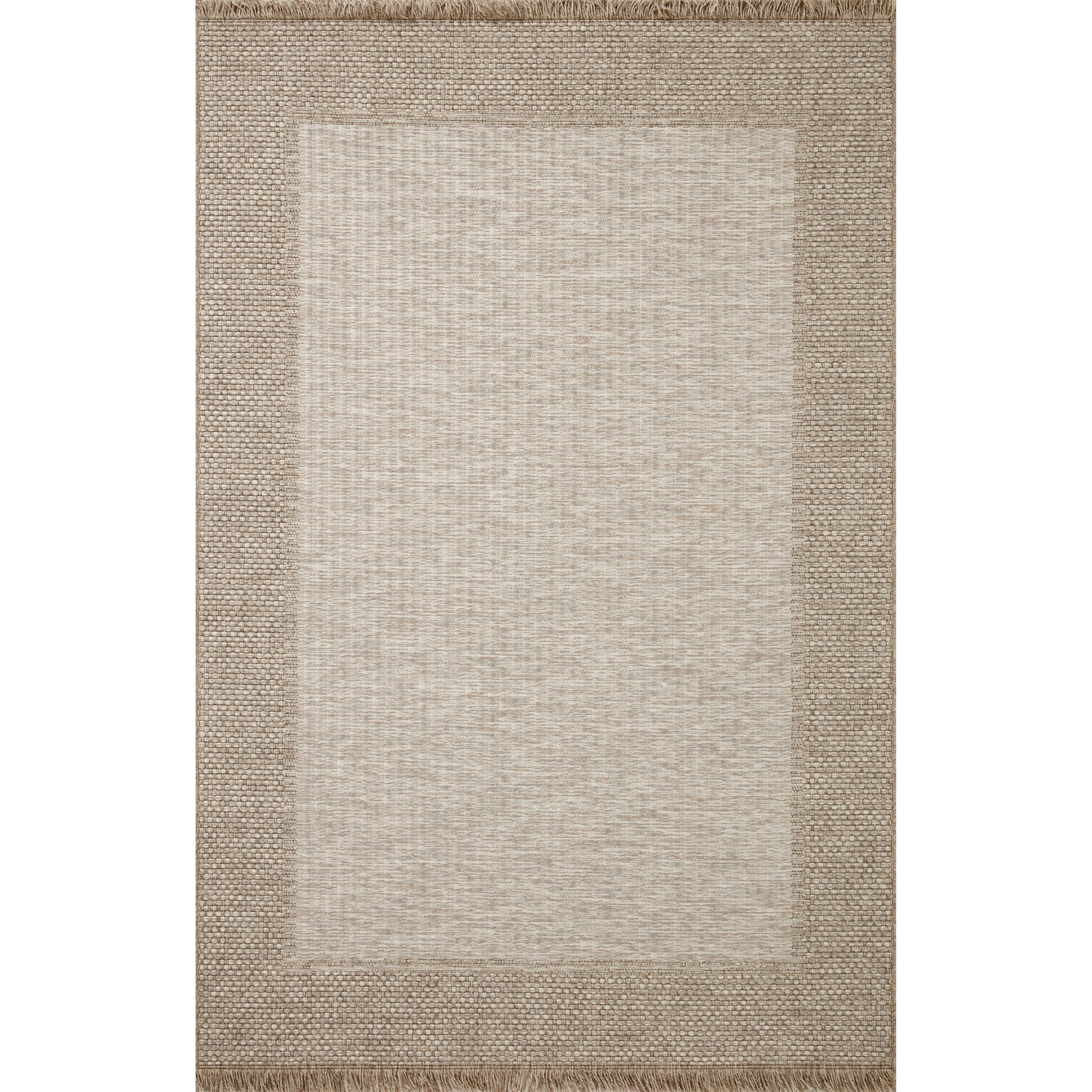 Featuring Dawn Natural DAW-06 Indoor/Outdoor Rug by Loloi at Amethyst Home. Made for sunny days ahead, the Dawn Collection is an indoor/outdoor rug that looks like a woven sisal rug but is power-loomed of 100% polypropylene, which makes it water- and mildew-resistant (so it's ready for rainy days ahead, too). Available in modern graphic patterns in tonal b. Amethyst Home provides interior design, new home construction design consulting, vintage area rugs, and lighting in the Washington metro area.