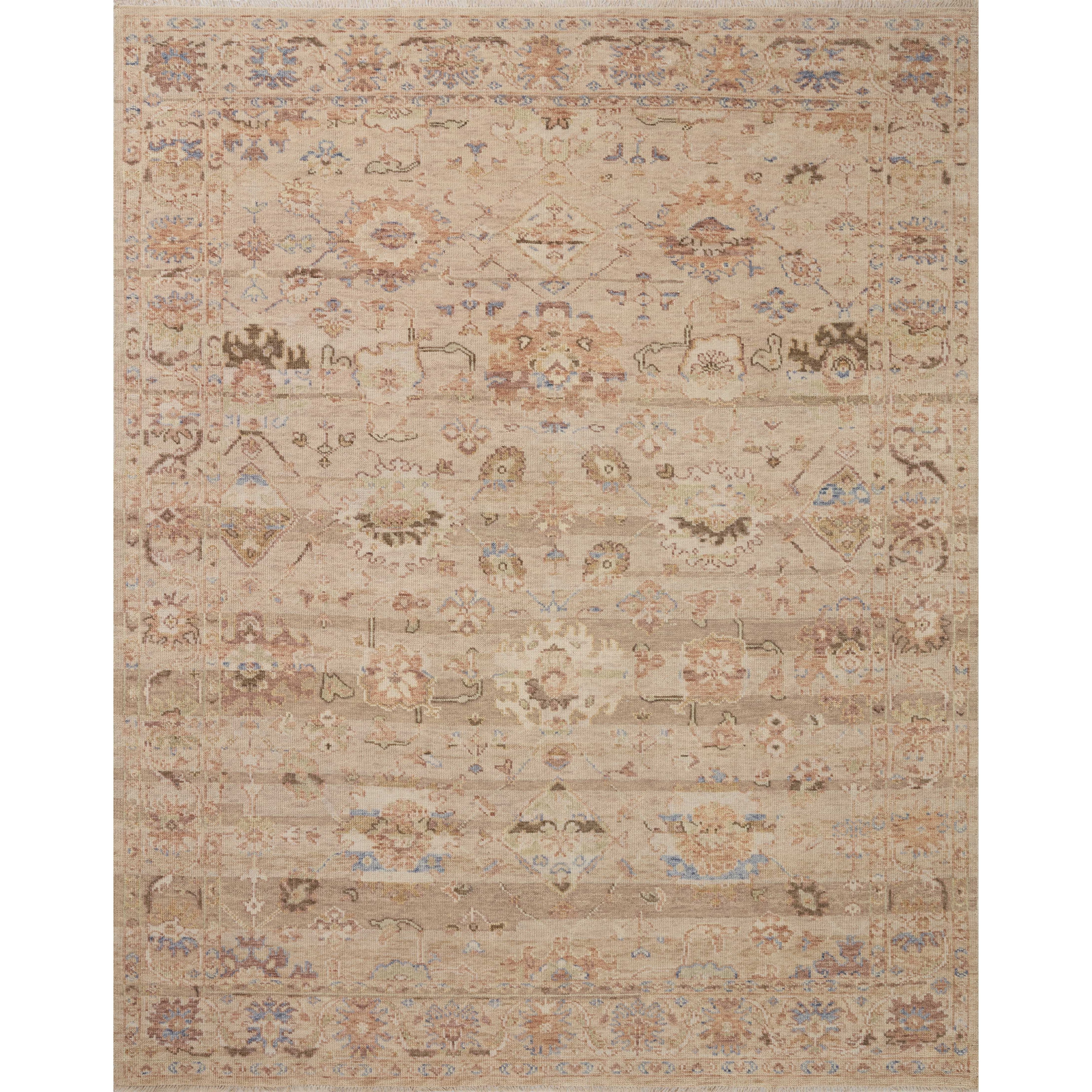 Featuring Dominic Blush / Taupe Hand-Knotted Rug by Loloi at Amethyst Home. The hand-knotted Dominic Blush / Taupe hand-knotted rug features loose, freeform motifs that give the rug a sense of depth and romance. Dominic’s shade-shifting palette is based on the horizontal lines of varying tones you’d encounter in antique Persian rugs. This GoodWeave certified collection is made of wool and . Amethyst Home provides interior design, new construction, custom furniture, and rugs for Portland metro area