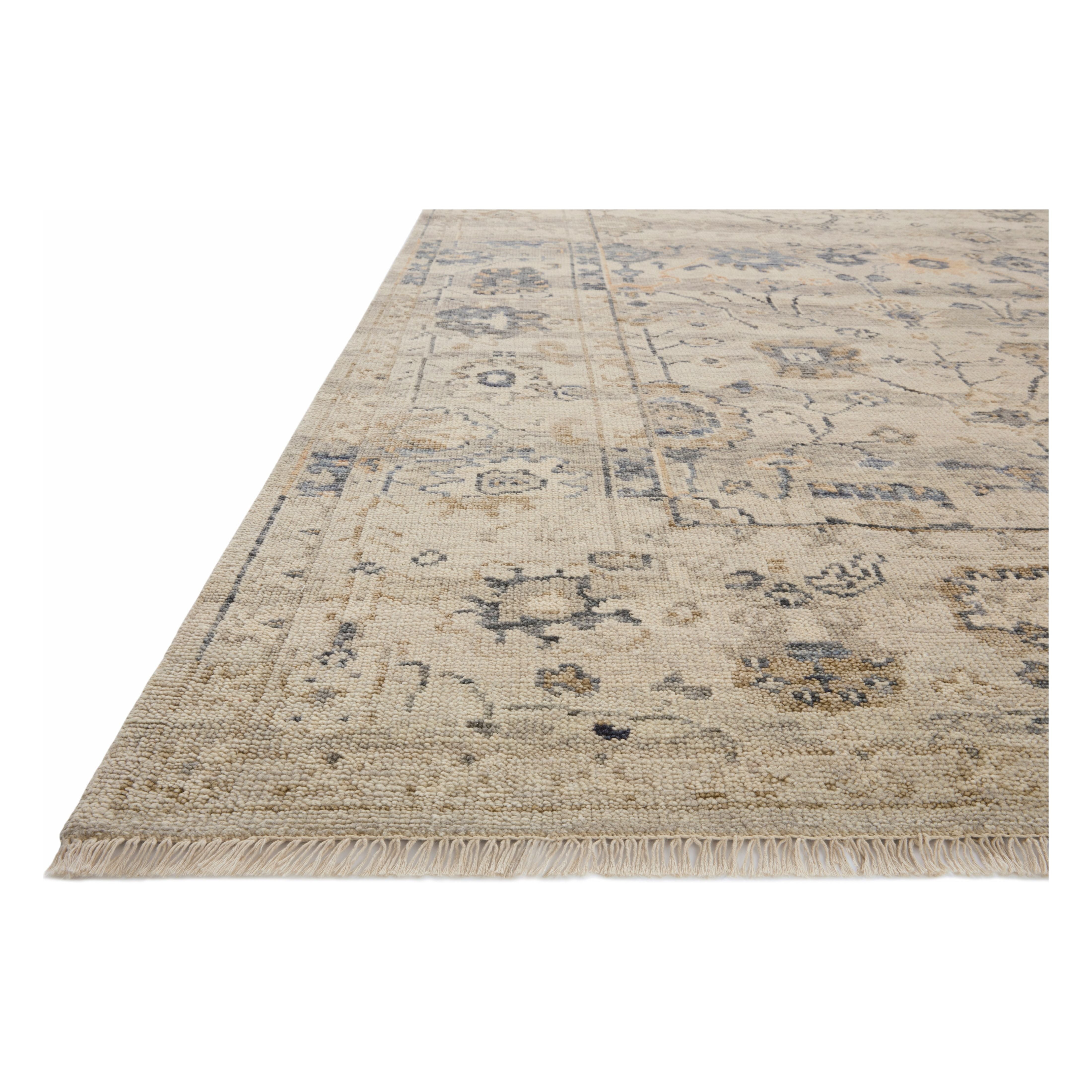 Featuring Dominic Dove / Denim Hand-Knotted Rug by Loloi at Amethyst Home. The hand-knotted Dominic Dove / Denim rug features loose, freeform motifs that give the rug a sense of depth and romance. Dominic’s shade-shifting palette is based on the horizontal lines of varying tones you’d encounter in antique Persian rugs. This GoodWeave certified collection is made of wool and cotton in . Amethyst Home provides interior design, new construction, custom furniture, and rugs for Newport Beach metro area