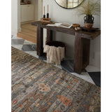 Featuring Dominic Slate / Multi Hand-Knotted Rug by Loloi at Amethyst Home. The hand-knotted Dominic Collection features loose, freeform motifs that give the rug a sense of depth and romance. Dominic’s shade-shifting palette is based on the horizontal lines of varying tones you’d encounter in antique Persian rugs. This GoodWeave certified collection is made of wool and cotton in India, en. Amethyst Home provides interior design, new construction, custom furniture, and rugs for San Diego metro area