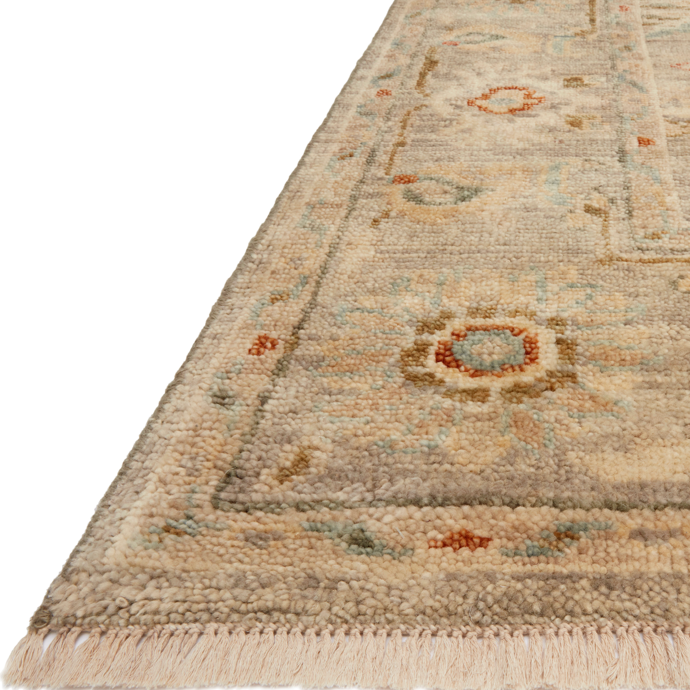 Featuring Helena Light Grey / Multi Hand-Knotted Rug by Loloi at Amethyst Home. The Helena Light Grey / Multi rug from Loloi is hand-knotted, refined, yet versatile for any home. The Helena rug combines weathered tones and worldly patterns for a beautiful grounding element in any room.
This rug features:- Beautiful vintage look and patina- Soft and cozy pile- Easy to c. Amethyst Home provides interior design, new construction, custom furniture, and rugs for the Kansas City and St Louis metro area.