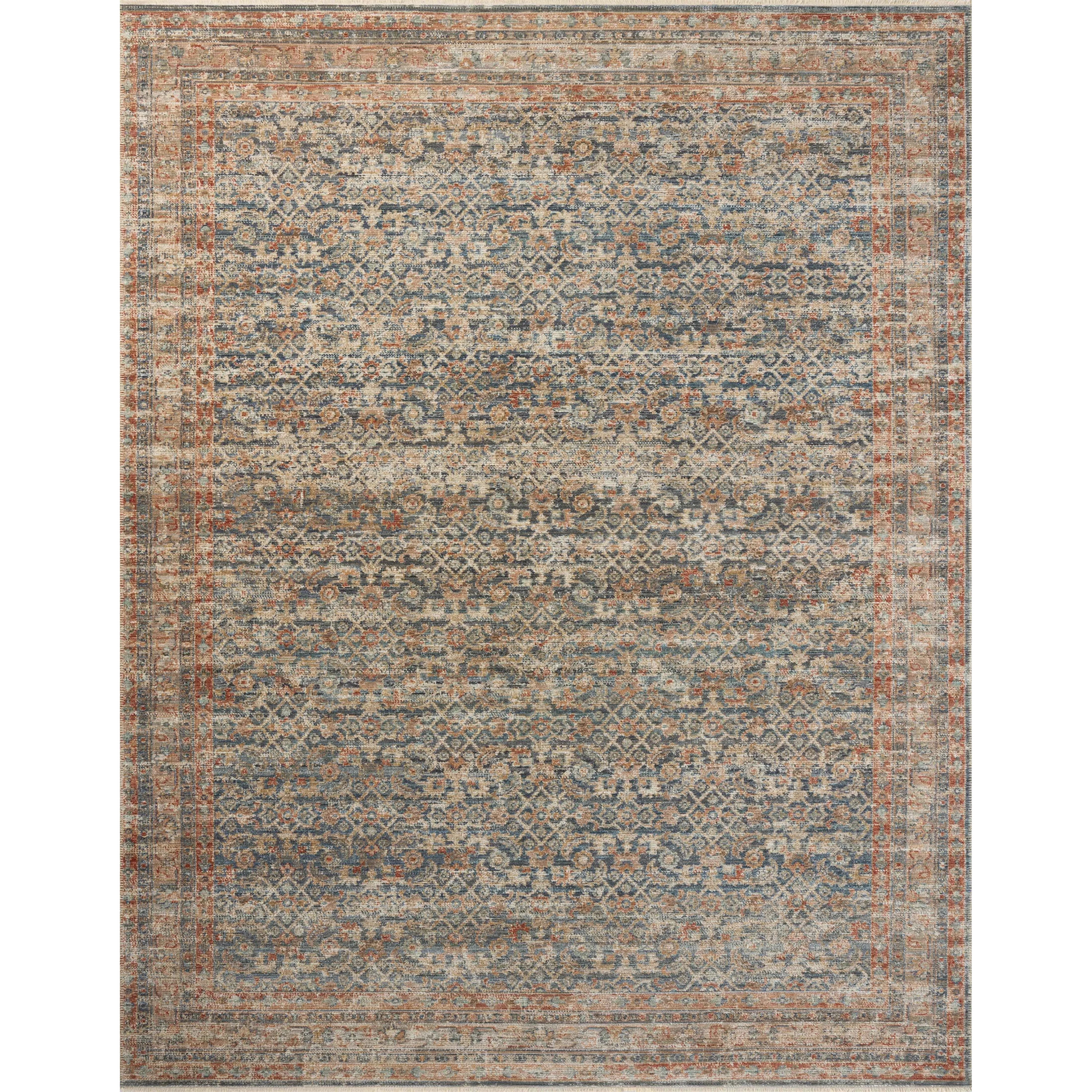 Featuring Heritage Blue / Rust Rug by Loloi at Amethyst Home. Heritage is Loloi’s best collection yet. Inspired by Amir Loloi’s favorite vintage rugs, the collection recreates a vintage aesthetic and variable-pile texture using a new craft process that was invented specifically for this rug—a process that took over two years to complete. Motifs in Heritage ar. Amethyst Home provides interior design, new home construction design consulting, vintage area rugs, and lighting in the Houston metro area.