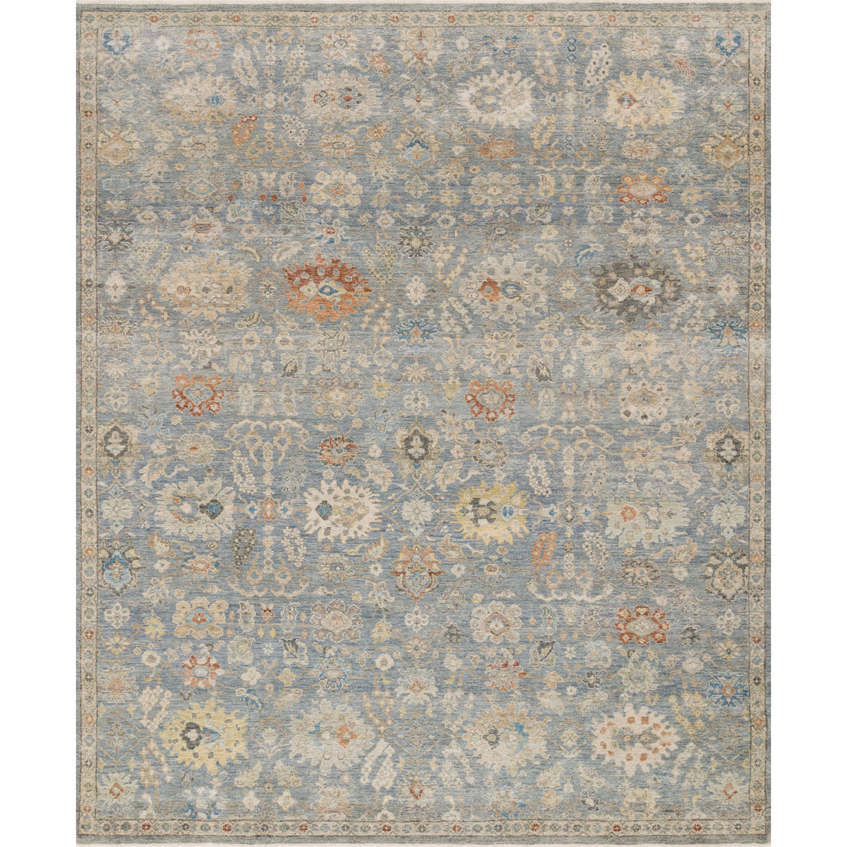 Tapis noué à la main Legacy bleu/multi