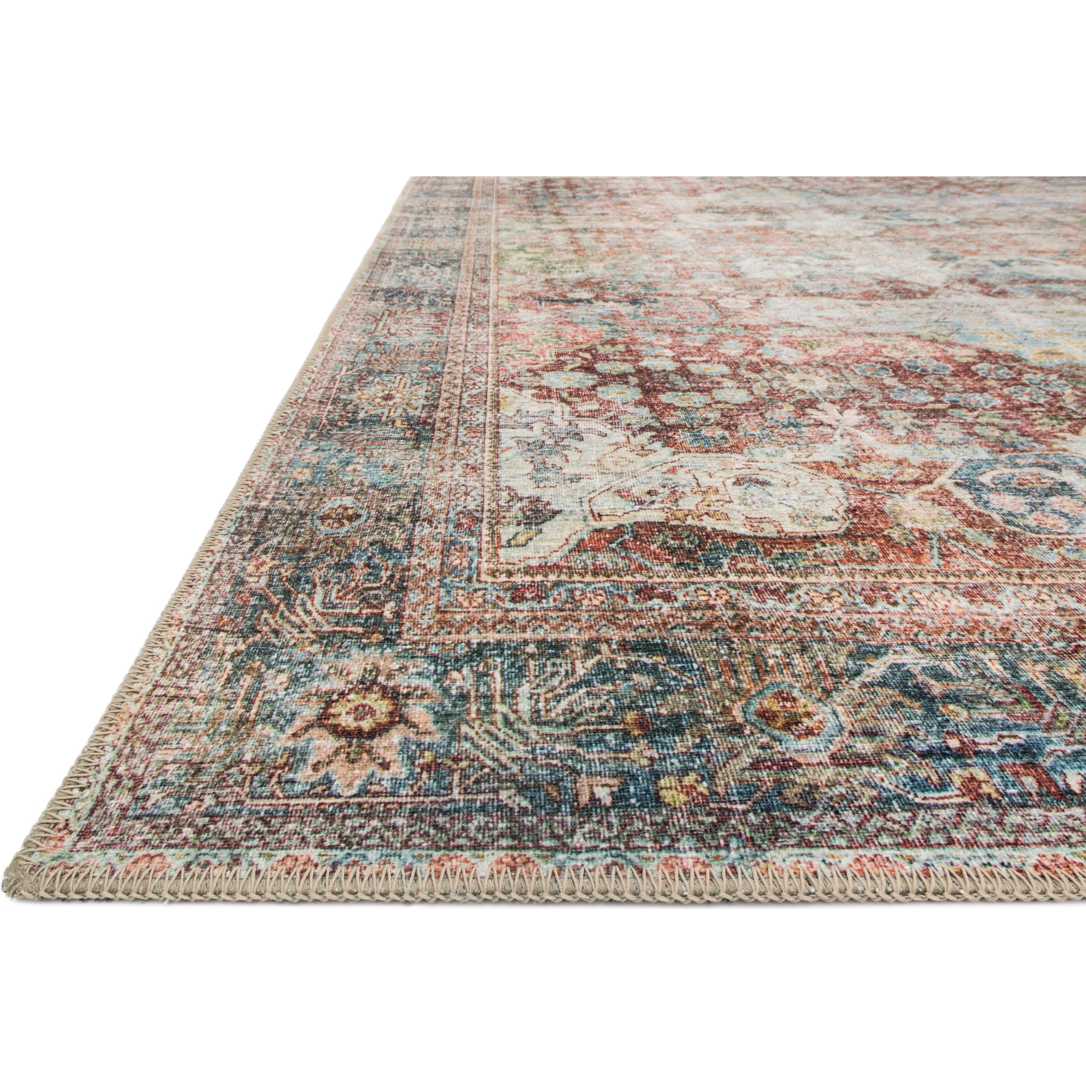 Featuring Loren Brick/Multi Rug by Loloi at Amethyst Home. The Loren Brick/Multi area rug from Loloi captures the spirit of a one-of-a-kind vintage or antique area rug. You will love this rug because the rug is: 
Perfect for families with kids and pets
Very easy to clean and maintain
Comes in big area rug sizes and as cute kitchen and hallway runners
Looks gorgeous . Amethyst Home provides interior design, new construction, custom furniture, and rugs for the Hudson Valley and New York metro area.