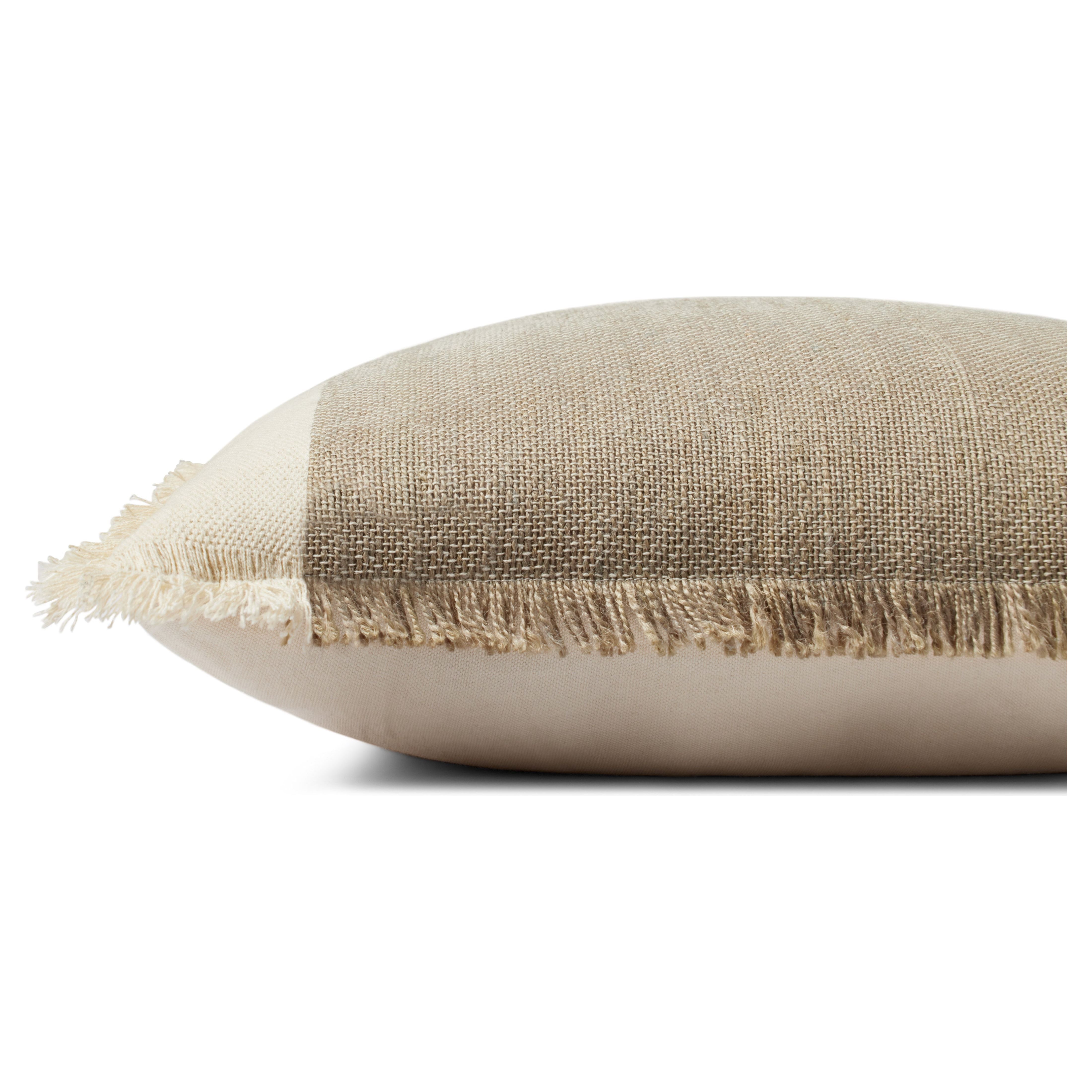 Featuring Seraphina Ivory / Earth Pillow by Loloi at Amethyst Home. Enhance your living space with the Seraphina Ivory/Earth Pillow. Made with high-quality materials, this pillow offers both style and comfort. With its modern design and neutral color palette, it will seamlessly complement any home decor. 
Closure: Hidden FlapZipper: Antique Bronze Finish Wi. Amethyst Home provides interior design, new home construction design consulting, vintage area rugs, and lighting in the San Diego metro area.