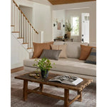 Featuring Terracotta Tonal Stripe Pillow by Loloi at Amethyst Home. This pillow was curated to celebrate a wabi sabi, handmade design aesthetic.. Amethyst Home provides interior design, new home construction design consulting, vintage area rugs, and lighting in the Winter Garden metro area.