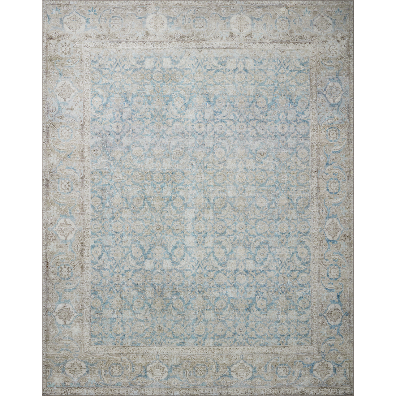 Featuring Wynter Ocean / Silver Rug by Loloi at Amethyst Home. Old soul, new spirit. Power-loomed of 100% polyester, the Wynter Ocean / Silver area rug showcases a one-of-a-kind vintage or antique area rug look at an affordable price.
The rug is ideal for high traffic areas due to the rug's durability making it perfect for:
living rooms
dining rooms
kitchens
hallways
entrywa. Amethyst Home provides interior design, new construction, custom furniture, and rugs for the Omaha and Lincoln metro area.