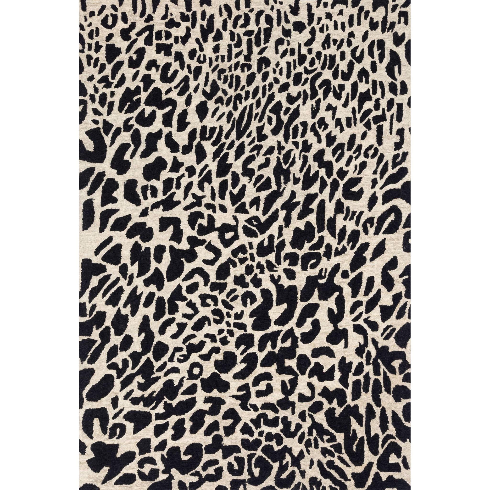 Featuring Masai Black/Ivory Rug by Loloi at Amethyst Home. Hooked of 100% wool, this Masai Collection is a softer side of the savannah brought to life by artisans in India. Masai is a beautiful contemporary rug with contrasting hues and is a chic twist on the classic animal print.
Hooked100% WoolMAS-02 Black / Ivory
Clean spills immediately by blotting wit.  Amethyst Home provides interior design, new home construction design consulting, vintage area rugs, and lighting in the Park City metro area.