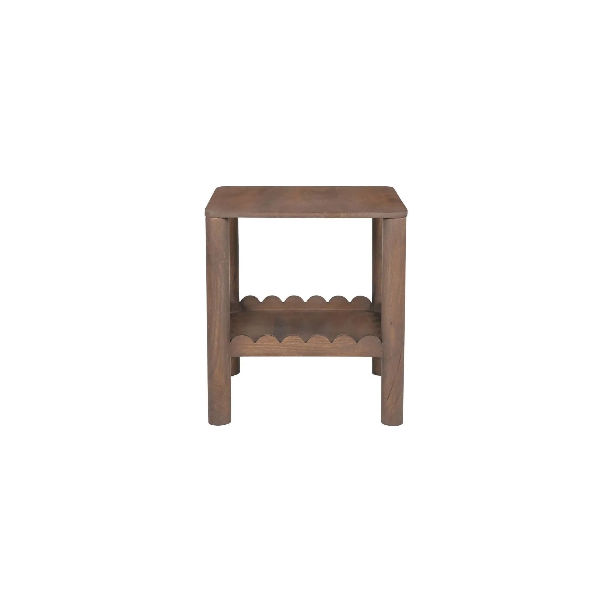 Modern aesthetics effortlessly blend with the refined simplicity of traditional Shaker design in the Wiley side table. Meticulously crafted, its elegant form is defined by sleek, geometric curves that add a captivating touch of modernity. The post legs stand as pillars of strength, grounding the side table with their understated presence. Amethyst Home provides interior design, new home construction design consulting, vintage area rugs, and lighting in the Calabasas metro area.