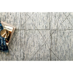 Odyssey Slate/Grey Rug - Amethyst Home Drawing inspiration from tribal influences, the Odyssey Collection combines relaxed linear pattern with a sophisticated color palette. Each Odyssey rug, which is hand-knotted of wool and viscose from bamboo, is crafted entirely by hand by master artisans in India.