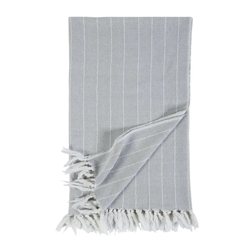 Soft and relaxed, the Henley is heavyweight cotton with a finely hand loomed texture and a thin interwoven stripe pattern. It creates a clean and casual look for your bedroom. Made of 100% heavyweight cotton, featuring shell-button closures. Amethyst Home provides interior design, new home construction design consulting, vintage area rugs, and lighting in the Alpharetta metro area.