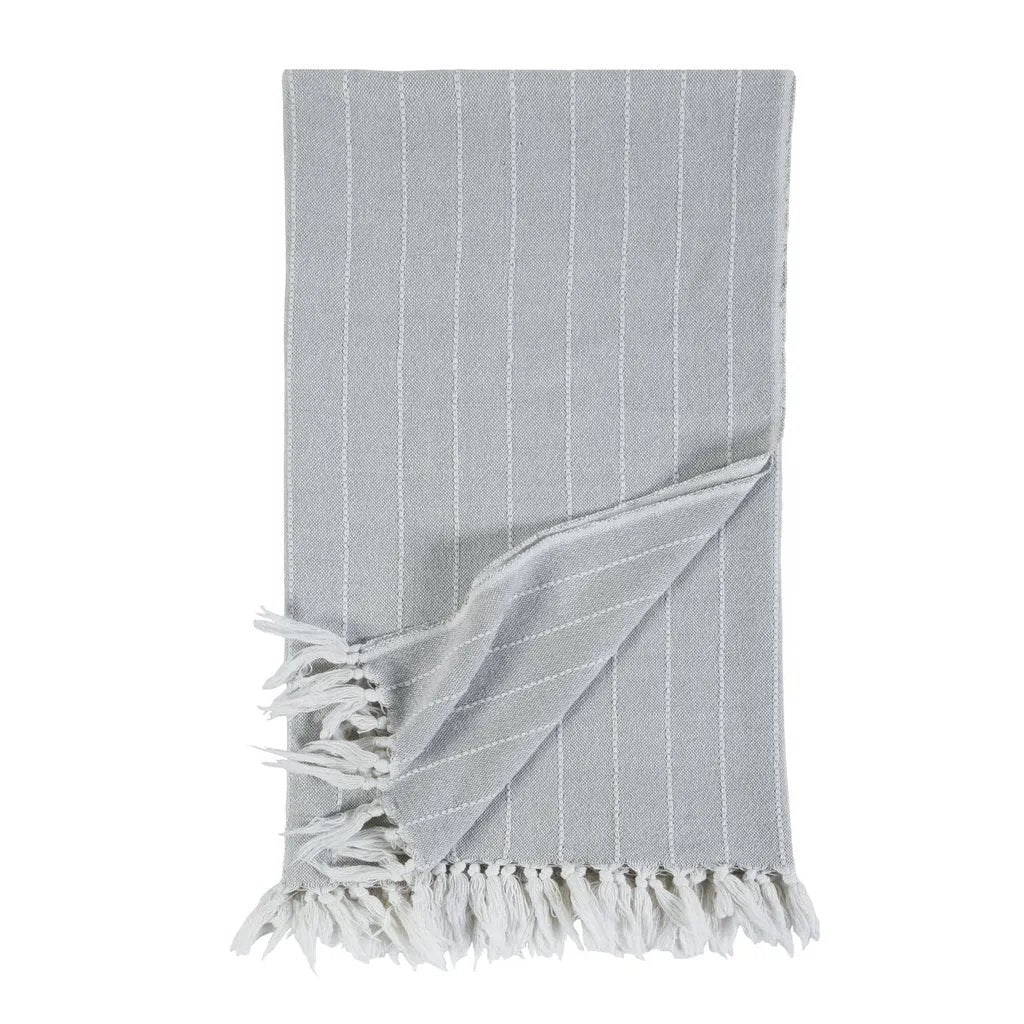Soft and relaxed, the Henley is heavyweight cotton with a finely hand loomed texture and a thin interwoven stripe pattern. It creates a clean and casual look for your bedroom. Made of 100% heavyweight cotton, featuring shell-button closures. Amethyst Home provides interior design, new home construction design consulting, vintage area rugs, and lighting in the Boston metro area.