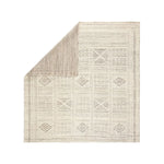 Featuring Reign Sharkskin/Quiet Gray Hand-Knotted Rug by Jaipur Living at Amethyst Home. The captivating Reign collection introduces detail-rich design and inviting carved pile to contemporary and traditional homes alike. The hand-knotted Jadene rug boasts an intricate geometric design in a neutral ivory and light gray colorway. This wool rug's textured pa.  Amethyst Home provides interior design, new home construction design consulting, vintage area rugs, and lighting in the San Diego metro area.