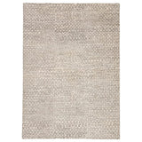 Featuring Reverb Fog/Whitecap Gray Hand-Knotted Rug by Jaipur Living at Amethyst Home. The Reverb collection by Pollack features pattern-rich styles with a globally modern touch. With a whimsical grid-like design of askew geometric shapes, the hand-knotted Reverb area rug offers a dynamic look to any space. Crafted of 100% wool, this durable, artisan-made .  Amethyst Home provides interior design, new home construction design consulting, vintage area rugs, and lighting in the Calabasas metro area.