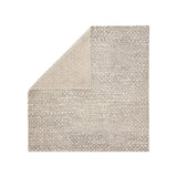 Featuring Reverb Fog/Whitecap Gray Hand-Knotted Rug by Jaipur Living at Amethyst Home. The Reverb collection by Pollack features pattern-rich styles with a globally modern touch. With a whimsical grid-like design of askew geometric shapes, the hand-knotted Reverb area rug offers a dynamic look to any space. Crafted of 100% wool, this durable, artisan-made rug .  Amethyst Home provides interior design, new home construction design consulting, vintage area rugs, and lighting in the Omaha metro area.