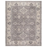 Featuring Salinas Kella Hand-Knotted Rug by Jaipur Living at Amethyst Home. The Salinas collection is punctuated by traditional, intricate details and a soft, hand-knotted wool construction. The neutral Kella area rug makes a transitional statement with grounding hues and tribal motifs. This durable, artisan-made rug features a floral border and medall.  Amethyst Home provides interior design, new home construction design consulting, vintage area rugs, and lighting in the Winter Garden metro area.