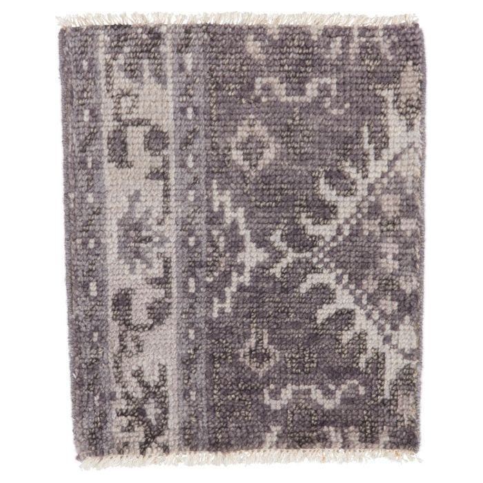 Featuring Salinas Kella Hand-Knotted Rug by Jaipur Living at Amethyst Home. The Salinas collection is punctuated by traditional, intricate details and a soft, hand-knotted wool construction. The neutral Kella area rug makes a transitional statement with grounding hues and tribal motifs. This durable, artisan-made rug features a floral border and medallion .  Amethyst Home provides interior design, new home construction design consulting, vintage area rugs, and lighting in the Park City metro area.