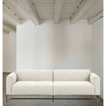 Featuring Ella 91" Sofa - Gable Taupe by Four Hands at Amethyst Home. Neutral gone novel with this Ella 91" Sofa - Gable Taupe. Taupe-colored upholstered seating is suspended by top-grain leather straps with handcrafted fastens, for an airy look. Solid rubberwood paneling wraps the frame’s entirety, while a black iron base lends lightness and contrast.
Ove.  Amethyst Home provides interior design, new home construction design consulting, vintage area rugs, and lighting in the Nashville metro area.