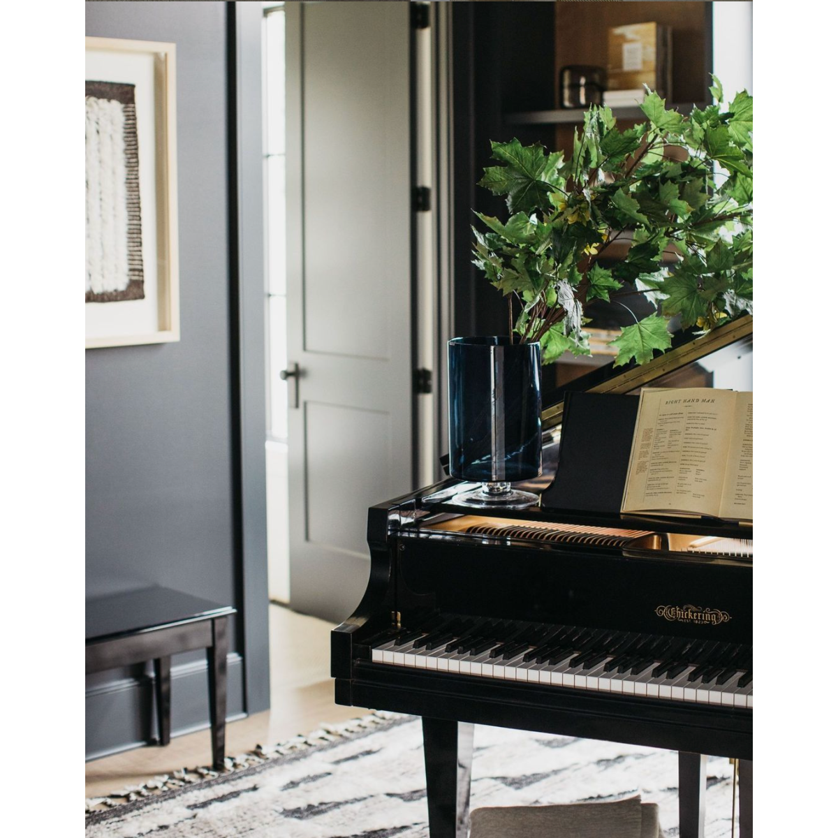 Featuring Khalid Natural/Black Hand-Knotted Rug by Loloi at Amethyst Home. A nod to timeless Moroccan style, the Khalid Collection is hand-knotted in India by skilled artisans. The soft pile features 100% natural, undyed wool, lending slight variations in tones that make each piece it's own. Plus, each rug is finished with a thoughtfully designed fringe.
H.  Amethyst Home provides interior design, new home construction design consulting, vintage area rugs, and lighting in the Nashville metro area.