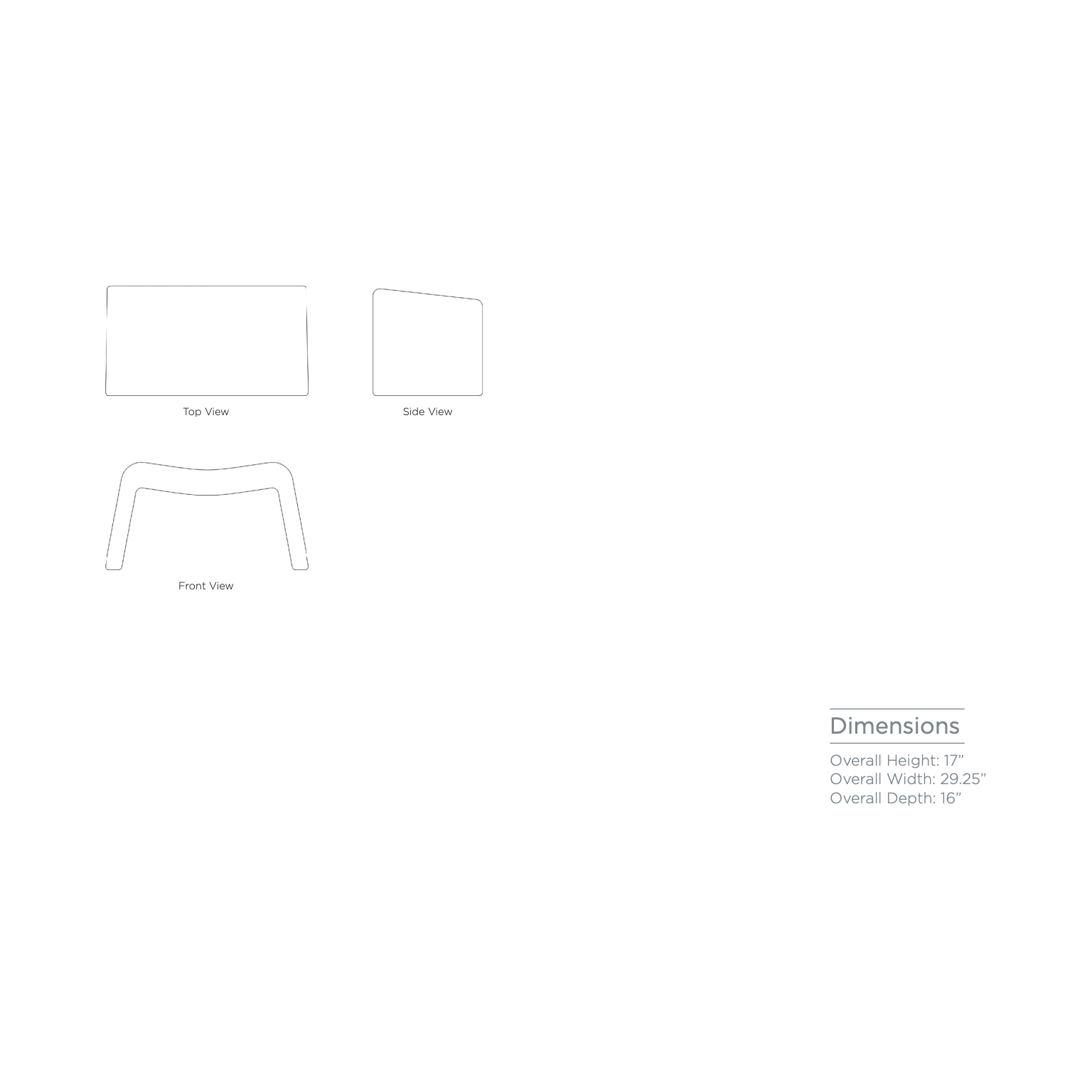 Our Oakley Ottoman by Verellen is bench-crafted with a sustainably harvested hardwood frame. It compliments our Oakley Chair perfectly and comes standard with:  • foam and fiber seat construction • tight seat • sits on glides  Size: 17”l x 29.25”w x 16”d  Each piece is crafted in North Carolina --  just for you. Please allow 8-16 weeks for production and shipment.