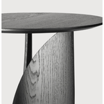 Featuring Oak Geometric Side Table - Black by Ethnicraft at Amethyst Home. From any angle, the Oak Geometric Side Table does not only look different, it also becomes different. We love seeing this table as a sculptural accent to your living space or office.Designed by Alain van Havre
Dimensions: 20.5"w x 20.5"d x 20"h Weight: 11 lbs
Material: OakFinish:.  Amethyst Home provides interior design, new home construction design consulting, vintage area rugs, and lighting in the Laguna Beach metro area.