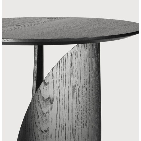 Featuring Oak Geometric Side Table - Black by Ethnicraft at Amethyst Home. From any angle, the Oak Geometric Side Table does not only look different, it also becomes different. We love seeing this table as a sculptural accent to your living space or office.Designed by Alain van Havre
Dimensions: 20.5"w x 20.5"d x 20"h Weight: 11 lbs
Material: OakFinish:.  Amethyst Home provides interior design, new home construction design consulting, vintage area rugs, and lighting in the Laguna Beach metro area.