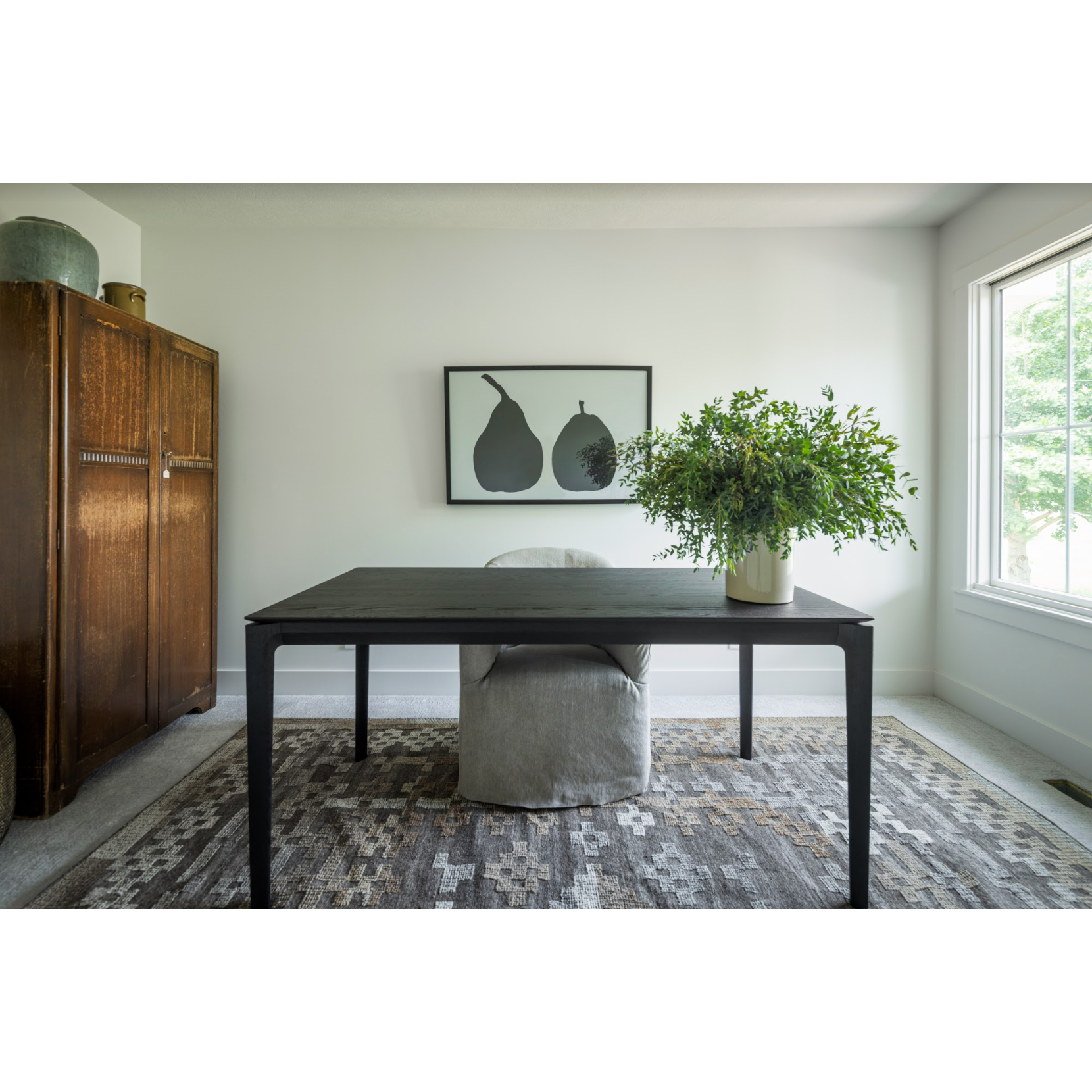 Featuring Akina Charcoal/Taupe Rug by Loloi at Amethyst Home. Hand weaved in India, the Akina Charcoal / Taupe Rug sets a rugged and worldly foundation. Each piece is deliberately crafted with textural highs and lows, accentuating the all-over geometric pattern. And because Akina is woven of wool, cotton, polyester, and viscose, each piece is naturally du. Amethyst Home provides interior design, new home construction design consulting, vintage area rugs, and lighting in the Alpharetta metro area.