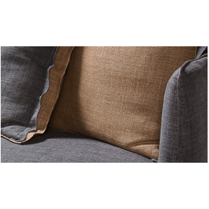 The Kate Sofa by Verellen is a modern-lovers dream!  The exaggerated high arms and juicy, spring down cushion are the ultimate in comfort. Removable multi-back down-filled pillows can be personalized to your liking. Shown in a heavy duty laundered casual linen. Extra deep with a moderately low seat height.  • Overall Height: 30” • Arm Height: 30” • Seat Height: 16.5” • Exterior Depth: 44” • Seat Depth: 27” • Interior Depth: 37”