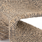 Featuring Portia Dining Chair - Grey Wash by Four Hands at Amethyst Home. Strike a pose. Finished in a washed grey, all-weather wicker seating curves for shapely intrigue, indoors or out. Cover or store inside during inclement weather and when not in use.
Overall Dimensions: 20.50"W x 27"L x 34"HColors: Grey WashMaterials: Banana LeafWeight: 37.7 lbVolume: 12..  Amethyst Home provides interior design, new home construction design consulting, vintage area rugs, and lighting in the Tampa metro area.