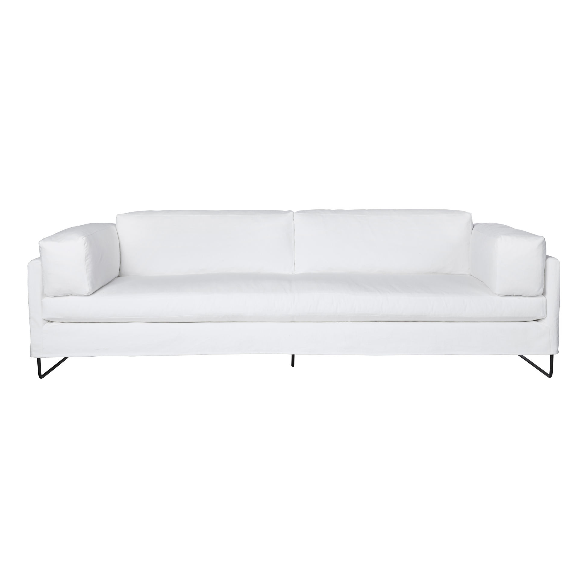 Featuring Allister 101" Sofa by Cisco Brothers at Amethyst Home. The Allister 101" Sofa by Cisco Brothers is chic and dreamy and may be a celeb favorite -- you'll see it gracing the cover of your favorite magazines. The chunky pillows are so much unique with this silhouette. This sofa is shown in Molino White 100% Organic Cotton (Rub count 25,000).
Dimen. Amethyst Home provides interior design, new home construction design consulting, vintage area rugs, and lighting in the Des Moines metro area.