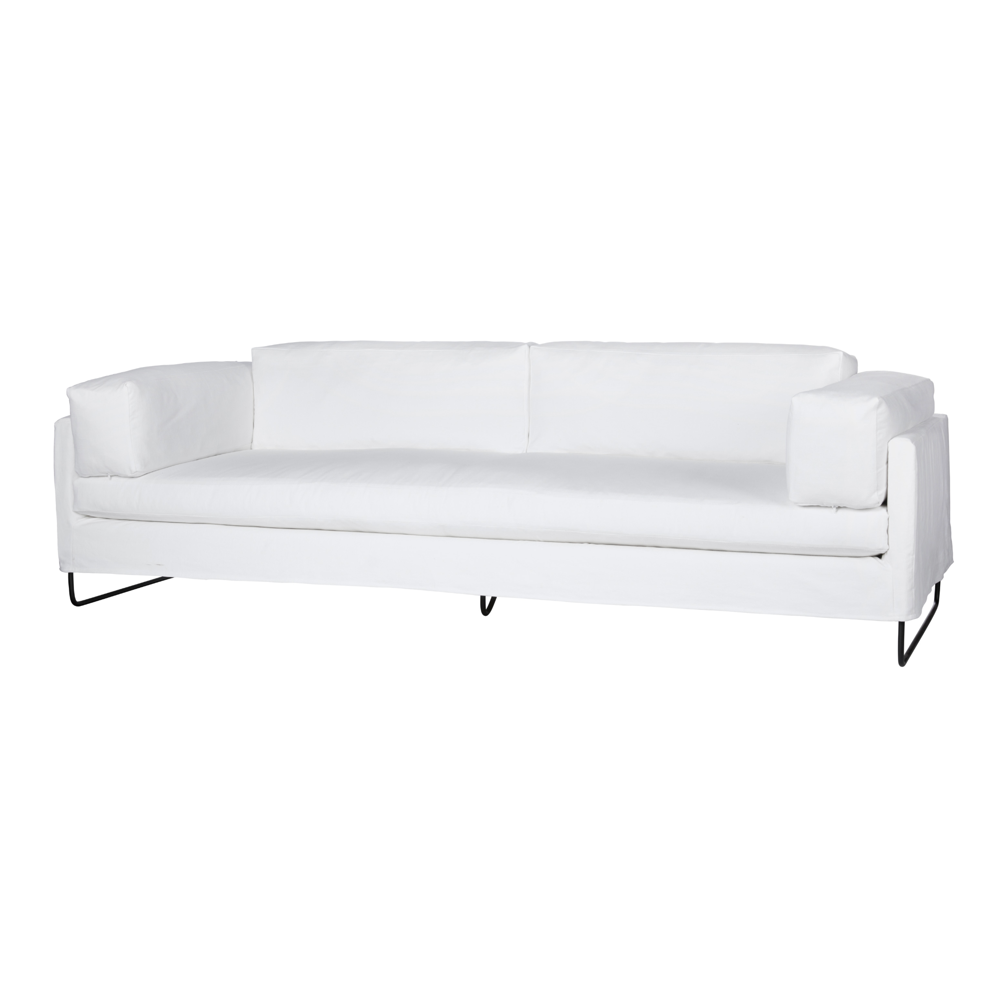 Featuring Allister 101" Sofa by Cisco Brothers at Amethyst Home. The Allister 101" Sofa by Cisco Brothers is chic and dreamy and may be a celeb favorite -- you'll see it gracing the cover of your favorite magazines. The chunky pillows are so much unique with this silhouette. This sofa is shown in Molino White 100% Organic Cotton (Rub count 25,000).
Dimens. Amethyst Home provides interior design, new home construction design consulting, vintage area rugs, and lighting in the Calabasas metro area.