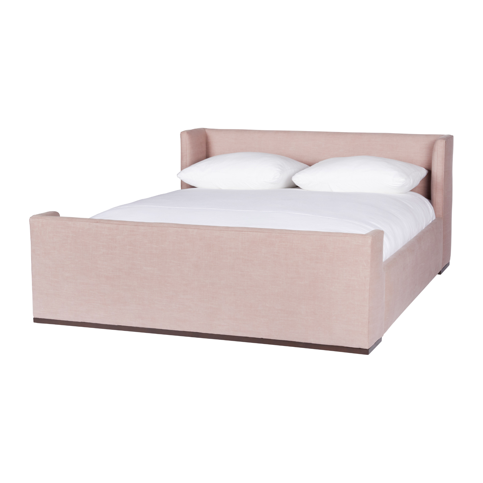 Featuring Laurel Upholstered Bed by Cisco Brothers at Amethyst Home. We love the maple wood base of this Laurel Bed by Cisco Brothers. A cozy, chic piece to add to your bedroom to immediately elevate the space. Photographed in Molino Blush.
Queen: Dimensions: 65"w x 31.5"h x 84.5"dSide Rails Height: 12.5"Slat Height: 5.75"Footboard Height: 20.5"Mattress S. Amethyst Home provides interior design, new home construction design consulting, vintage area rugs, and lighting in the Charlotte metro area.