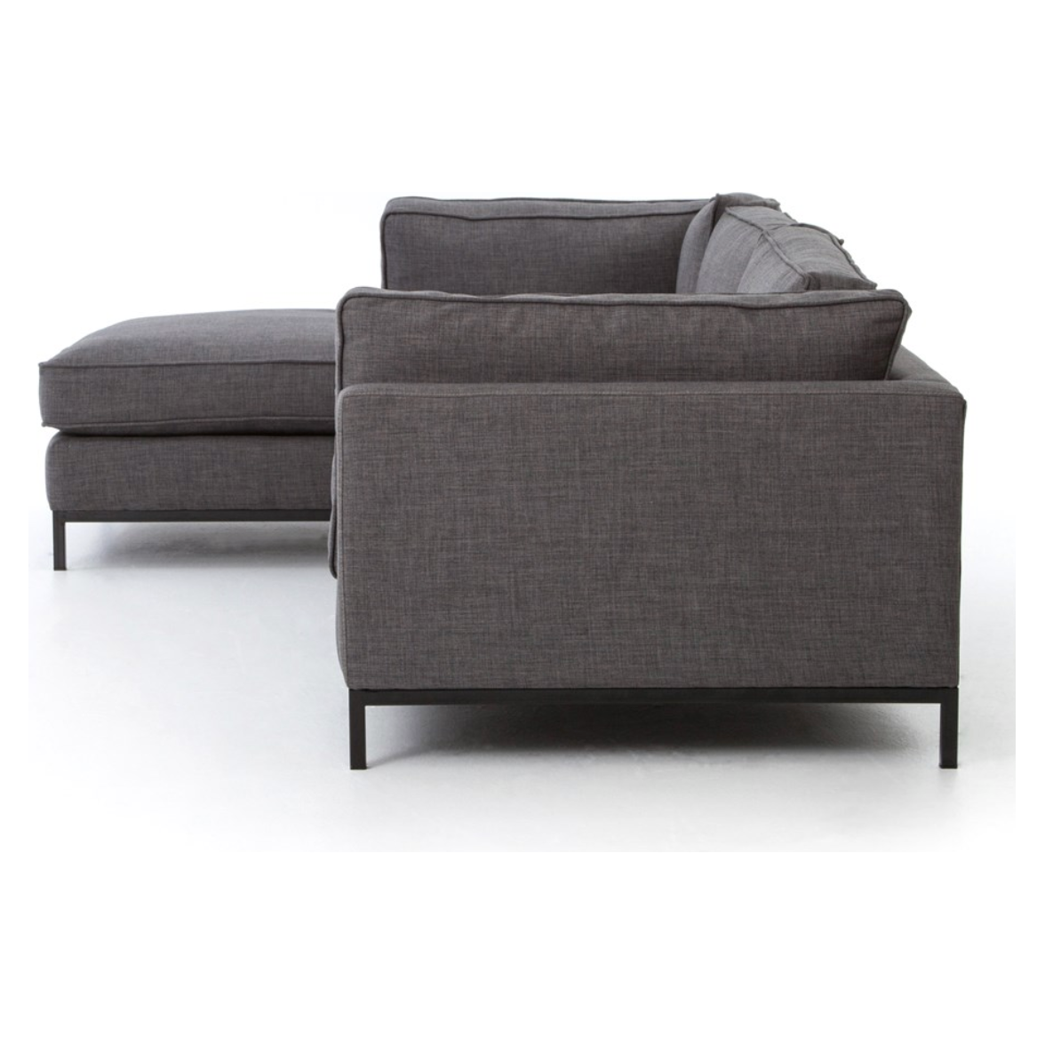 Featuring Grammercy 2-Piece Chaise Sectional - Bennett Charcoal by Four Hands at Amethyst Home. Flexible style, luxurious comfort and family-friendly upholstery. Clean, simple lines and a black iron base keep things casual and chic.
This fashion-forward upholstered collection mixes elegant fabrics with interesting design elements Each piece features North .  Amethyst Home provides interior design, new home construction design consulting, vintage area rugs, and lighting in the San Diego metro area.