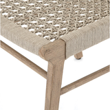 Featuring Delmar Outdoor Dining Chair by Four Hands at Amethyst Home. Simply stylish, indoors or out. Washed brown teak frames woven ivory rope, making a texture-driven statement. Cover or store inside during inclement weather and when not in use.
Overall Dimensions: 20.50"W x 24.25"L x 35"HColors: Ivory Rope, Washed Brown-FscMaterials: 100% Polypropylene, Sol.  Amethyst Home provides interior design, new home construction design consulting, vintage area rugs, and lighting in the Omaha metro area.