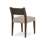 Featuring Ferris Dining Chair by Four Hands at Amethyst Home. Mixed materials at their finest. Brown parawood forms a slight, simple frame for squared seating of neutral performance-grade upholstery. Charcoal top-grain leather backing takes this modern-minded dining chair to the next level.
Overall Dimensions: 20"W x 21.75"L x 32"HColors: Nubuck Charcoal, .  Amethyst Home provides interior design, new home construction design consulting, vintage area rugs, and lighting in the Calabasas metro area.