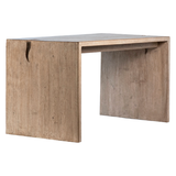 Featuring Merwin Desk by Dovetail at Amethyst Home. The simple construction of our Merwin Desk highlights the inherent beauty of the wood. Visible grain and knots give each piece its warm, individual character, and the open design leaves space for inspired styling. The whitewash finish brings a rustic, farmhouse feel to any office, living room, or othe.  Amethyst Home provides interior design, new home construction design consulting, vintage area rugs, and lighting in the Winter Garden metro area.