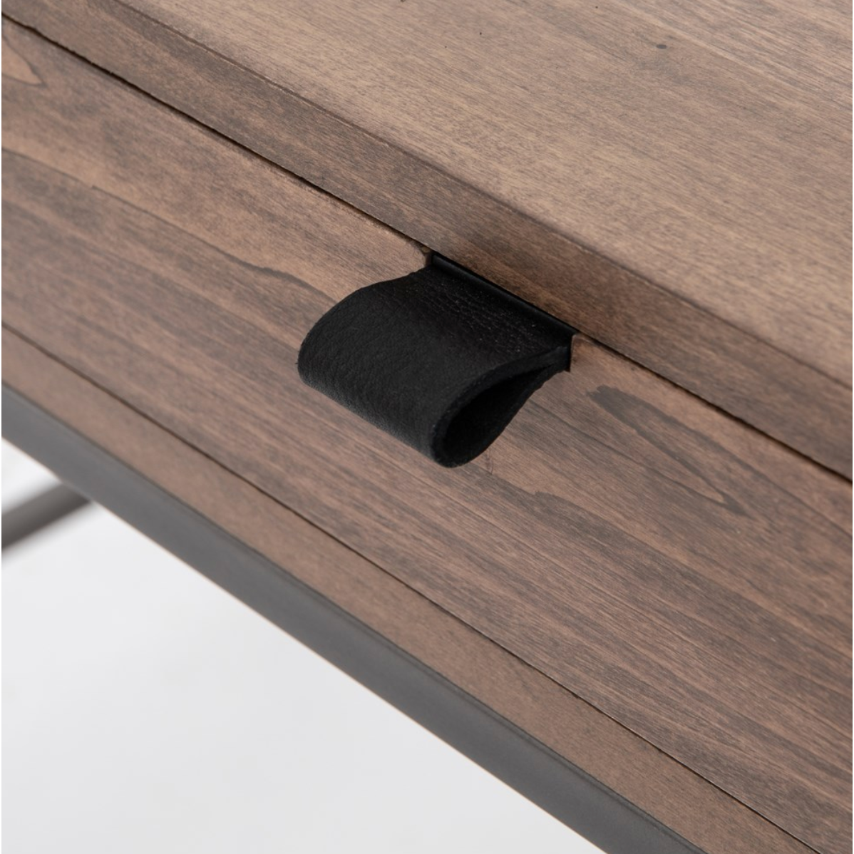 Featuring Trey Modular Writing Desk - Auburn Poplar by Four Hands at Amethyst Home. Inspired by clean mid-century design, grey-ish auburn poplar offers plenty of desk storage by way of three spacious drawers. Metal-secured leather pulls add a textural element of surprise. Great solo or paired with matching corner desk, file cabinet or credenza.
Overall Dimen.  Amethyst Home provides interior design, new home construction design consulting, vintage area rugs, and lighting in the Seattle metro area.