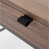 Featuring Trey Modular Writing Desk - Auburn Poplar by Four Hands at Amethyst Home. Inspired by clean mid-century design, grey-ish auburn poplar offers plenty of desk storage by way of three spacious drawers. Metal-secured leather pulls add a textural element of surprise. Great solo or paired with matching corner desk, file cabinet or credenza.
Overall Dimen.  Amethyst Home provides interior design, new home construction design consulting, vintage area rugs, and lighting in the Seattle metro area.