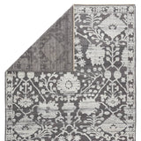Featuring Sonnette Riona Hand-Knotted Rug by Jaipur Living at Amethyst Home. The richly textured and elegantly designed Sonnette Riona Area Rug combines an inviting, soft hand and eye-catching transitional style. The Riona area rug boasts a high-contrast gray and silver palette that creates beautiful dimension among the florette medallion design. This han.  Amethyst Home provides interior design, new home construction design consulting, vintage area rugs, and lighting in the Alpharetta metro area.