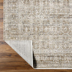 Featuring Becki Owens x Surya Margaret Medium Gray Rug by Surya at Amethyst Home. This exquisite Margaret area rug is the perfect addition to any home. The special collaboration piece from Becki Owens x Surya brings together beautiful vintage inspired style and modern craftsmanship. Handcrafted with luxurious polyester, this rug features stunning earth tones t. Amethyst Home provides interior design, new home construction design consulting, vintage area rugs, and lighting in the Dallas metro area.
