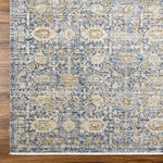 Featuring Becki Owens x Surya Margaret Navy/Gray Rug by Surya at Amethyst Home. Introducing the Margaret area rug, designed as a special collaboration for our Becki Owens x Surya line! This exquisite rug is sure to transform any space into a beautiful oasis. It features a vintage floral design, crafted with polyester for maximum durability. The main colors of . Amethyst Home provides interior design, new home construction design consulting, vintage area rugs, and lighting in the Dallas metro area.