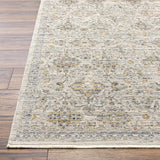 Featuring Becki Owens x Surya Margaret Medium Gray Rug by Surya at Amethyst Home. Introduce your home to the timeless beauty of the Margaret area rug! This special piece from our Becki Owens x Surya collaboration is the perfect way to add a vintage-inspired touch to any space. Expertly crafted from durable polyester, this rug features a stunning dark neutr. Amethyst Home provides interior design, new home construction design consulting, vintage area rugs, and lighting in the Des Moines metro area.