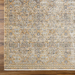 Featuring Becki Owens x Surya Margaret Faded Taupe Rug by Surya at Amethyst Home. The Margaret area rug is the perfect addition to any room in your home. Designed as a special collaboration between Surya and Becki Owens, this stunning piece is sure to be the center of attention wherever it's placed. Its classic design features a distressed look of beautiful. Amethyst Home provides interior design, new home construction design consulting, vintage area rugs, and lighting in the Park City metro area.