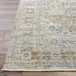 Featuring Becki Owens x Surya Margaret Brown Medallion Rug by Surya at Amethyst Home. Introducing the Margaret area rug, a special collaboration piece between Surya and Becki Owens. This exquisite rug is the perfect addition to any space with its unique diamond center, warm taupes and a touch of navy. Crafted with the finest polyester, this area rug is highly r. Amethyst Home provides interior design, new home construction design consulting, vintage area rugs, and lighting in the Tampa metro area.