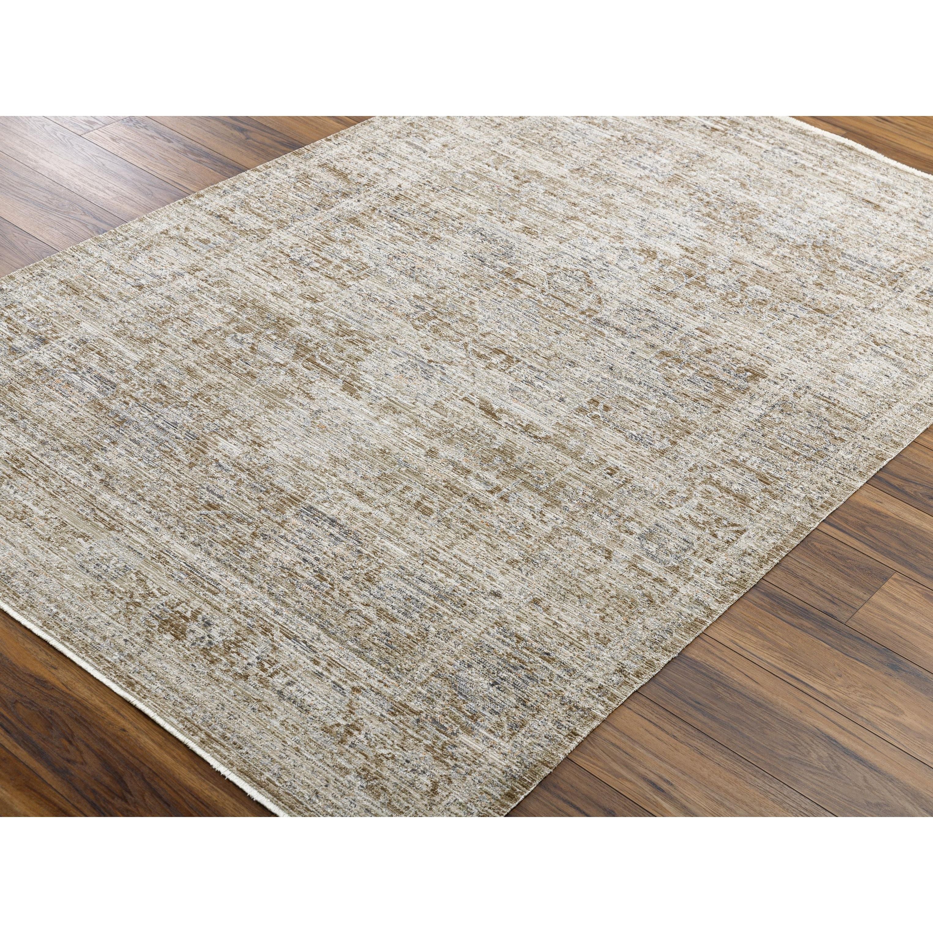 Featuring Becki Owens x Surya Margaret Taupe Medallion Rug by Surya at Amethyst Home. The Margaret area rug brings a touch of timeless beauty to any room. This special collaboration piece from Becki Owens x Surya is a stunning addition to your home. With a distressed feel, the rug evokes a feeling of antique charm. Crafted with polyester, the rug features be. Amethyst Home provides interior design, new home construction design consulting, vintage area rugs, and lighting in the Monterey metro area.