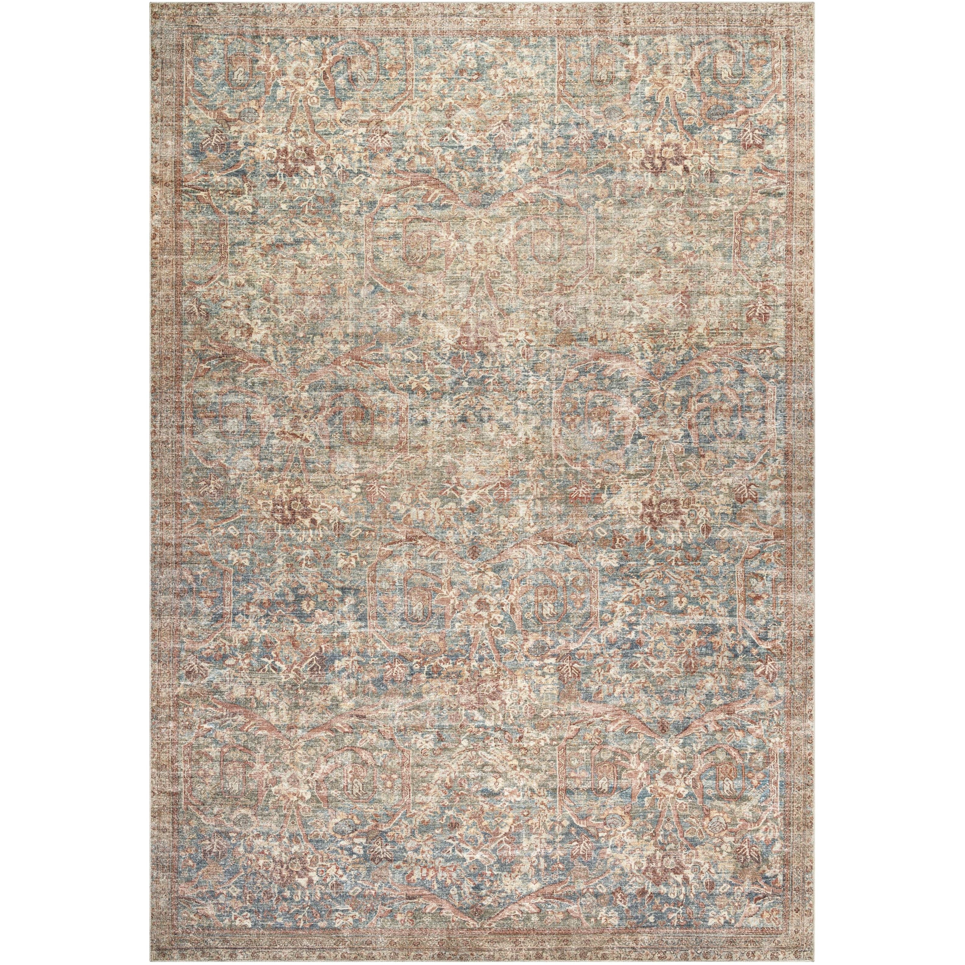 Featuring Becki Owens x Surya Marlene Beige/Multi Rug by Surya at Amethyst Home. The Marlene area rug is the perfect addition to any living space. Crafted as part of our special collaboration from the Becki Owens x Surya line, this stunning piece is sure to bring a vintage-inspired flair to your home. The rich colors and medium pile are sure to add a touch. Amethyst Home provides interior design, new home construction design consulting, vintage area rugs, and lighting in the Alpharetta metro area.