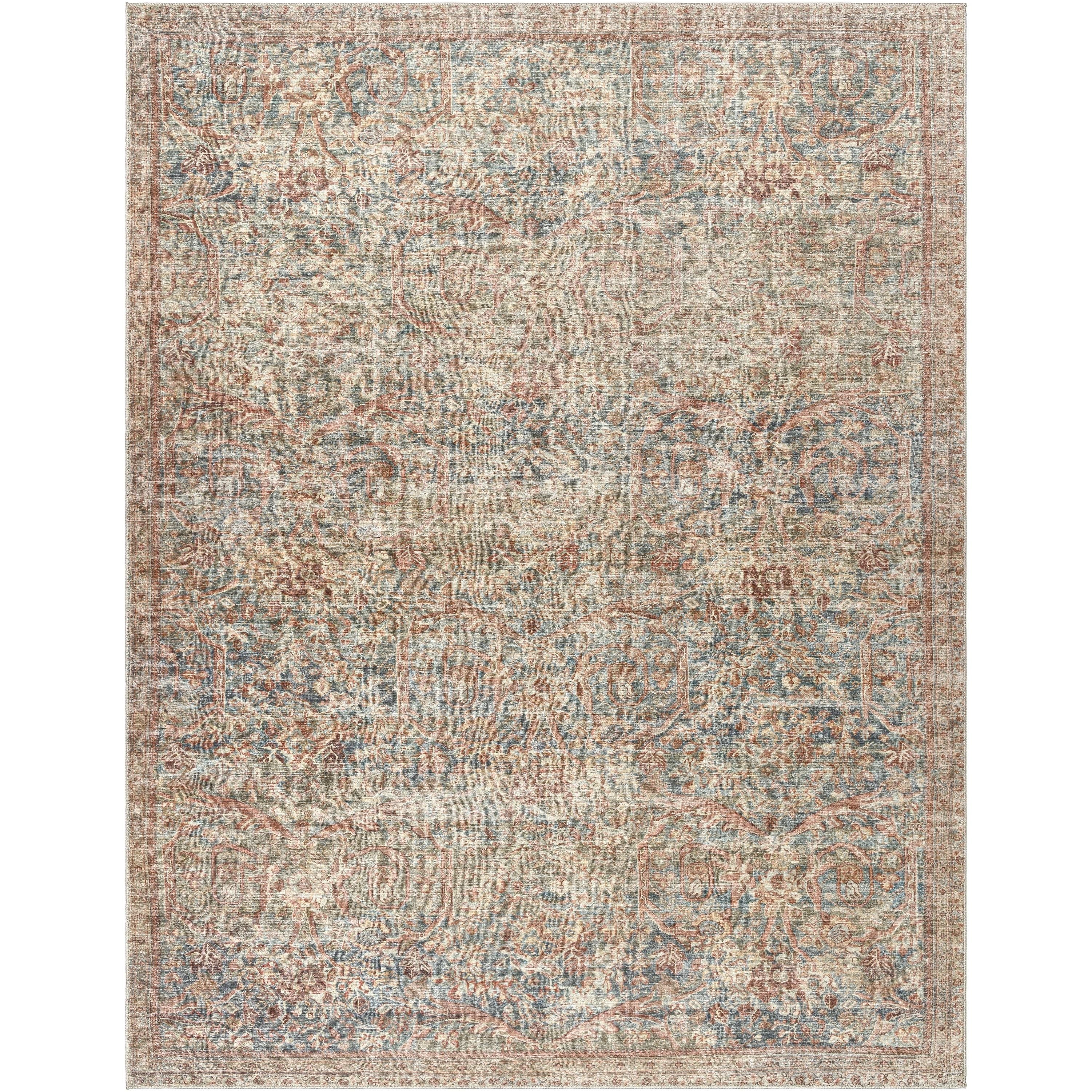 Featuring Becki Owens x Surya Marlene Beige/Multi Rug by Surya at Amethyst Home. The Marlene area rug is the perfect addition to any living space. Crafted as part of our special collaboration from the Becki Owens x Surya line, this stunning piece is sure to bring a vintage-inspired flair to your home. The rich colors and medium pile are sure to add a touch of s. Amethyst Home provides interior design, new home construction design consulting, vintage area rugs, and lighting in the Omaha metro area.